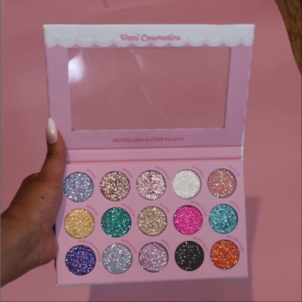 Vani i Cosmetics BestSeller Glitter Palette - Multicolor limited edition large - Picture 2 of 4